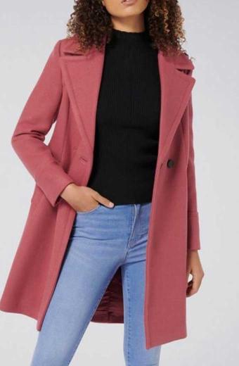 Riverdale Betty Cooper Lili Reinhart Pink Wool Trench Coat riverdale-betty-cooper-trench-coat