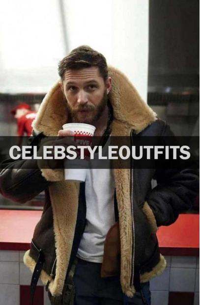 Dunkirk Tom Hardy Farrier Brown Leather Shearling Jacket dunkirk-farrier-tom-hardy-fur-jacket