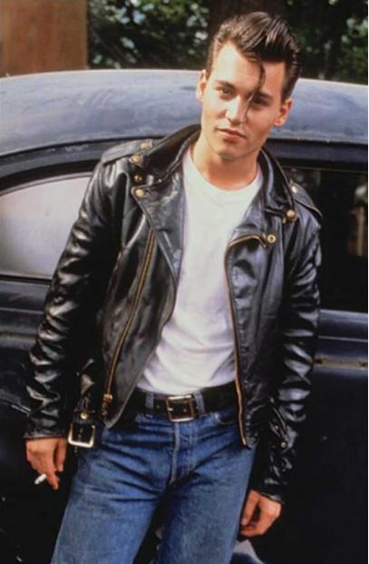 Johnny Depp Wade Walker Cry Baby Motorcycle Leather Jacket johnny-depp-cry-baby-biker-jacket