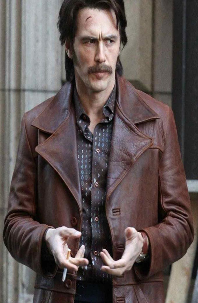 James Franco The Deuce Vincent Martino Brown Leather Jacket