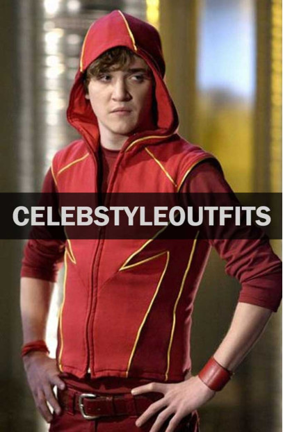Impulse Smallville Bart Allen Kyle Gallner Red Wool Vest impulse-smallville-red-wool-vest