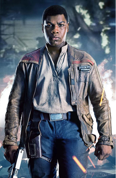 John Boyega Finn Star Wars Force Awakens Brown Jacket star-wars-force-awakens-finn-jacket