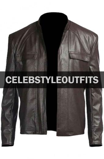 Oscar Isaac Star Wars Poe Dameron The Last Jedi Brown Jacket poe-dameron-star-wars-jacket