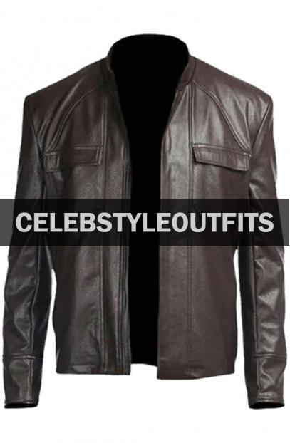 Oscar Isaac Star Wars Poe Dameron The Last Jedi Brown Jacket poe-dameron-star-wars-jacket