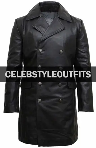 Taylor Kitsch Gambit X-Men Origins Black Leather Trench Coat taylor-kitsch-x-men-origins-coat